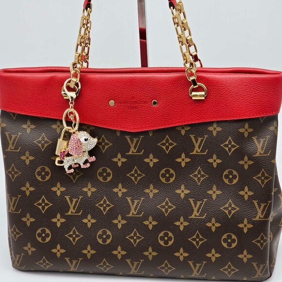100% Auth Louis Vuitton Lock & Key with unbranded Bagcharm, Keycharm, Keychain - Picture 1 of 7